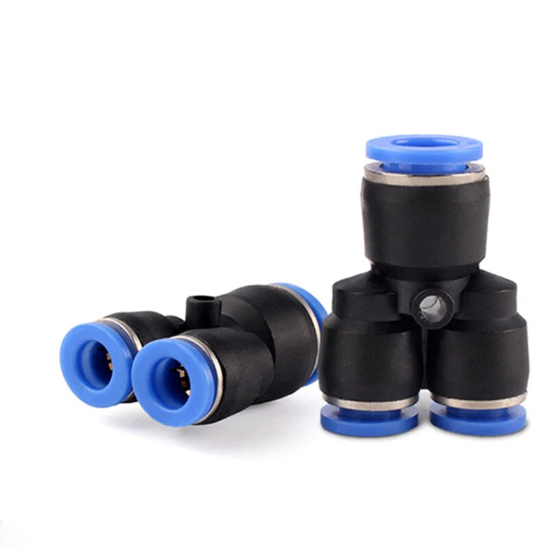 Nylon Push-Fit Hose Connector — + Shape / Y Shape / Y Reducing | 4mm–16mm Air Line Fitting