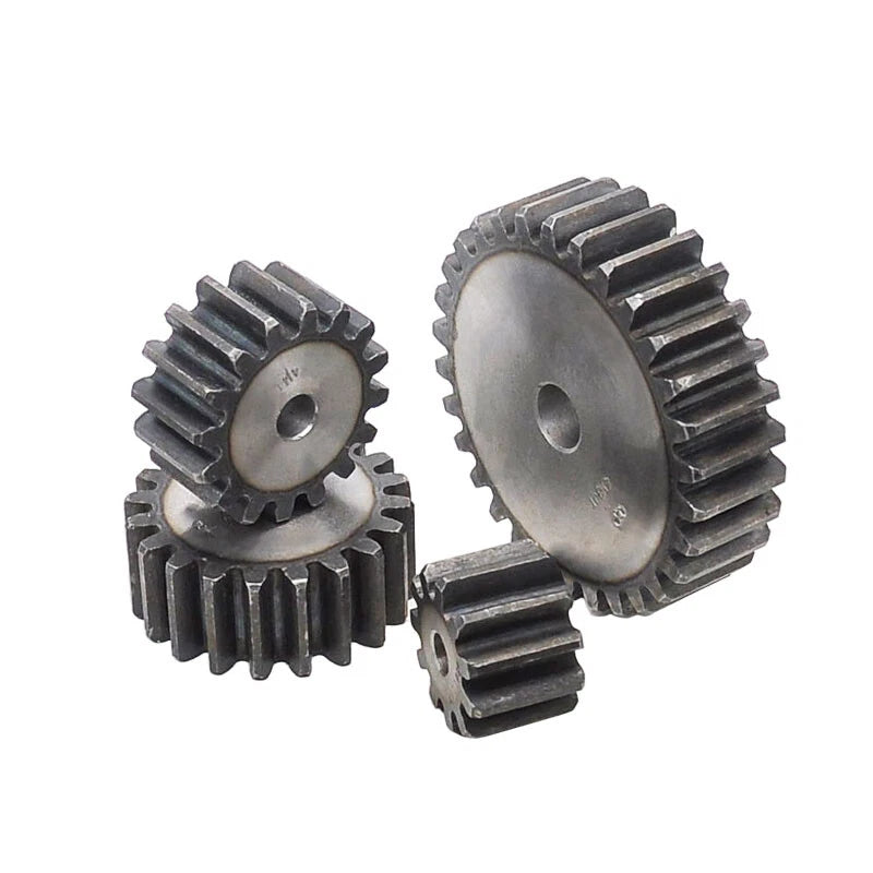 4 Modulus Spur Gear 10T - 22T Flat Gear 45 Steel Transmission Gears OD 48-96mm