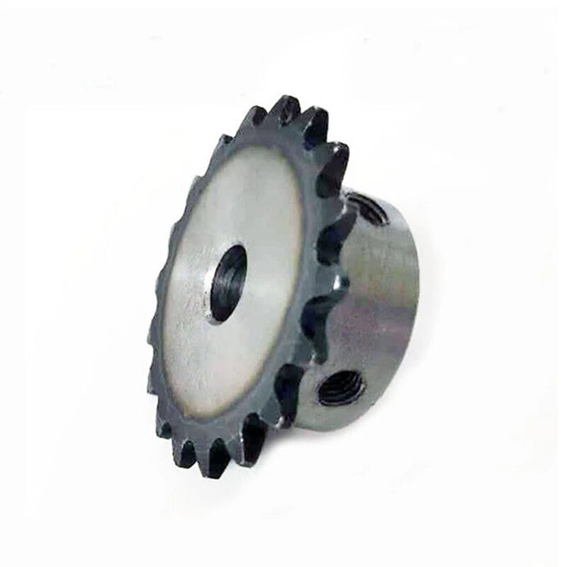 Roller Chain Drive Sprocket 1/4" 04C 10T-30T Pitch 6.35mm M5 Thread 45# Steel