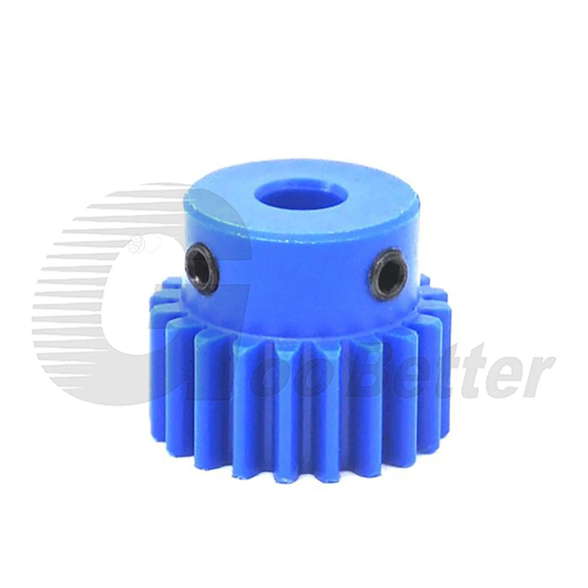 1 Mod 50 Teeth Blue Nylon Spur Gear Bore 6mm-20mm Pinion Plastic Gear with Step