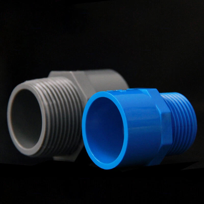 PVC Pipe Fittings BSP Threaded Adapter Socket Solvent Weld Aquarium Tank Pond