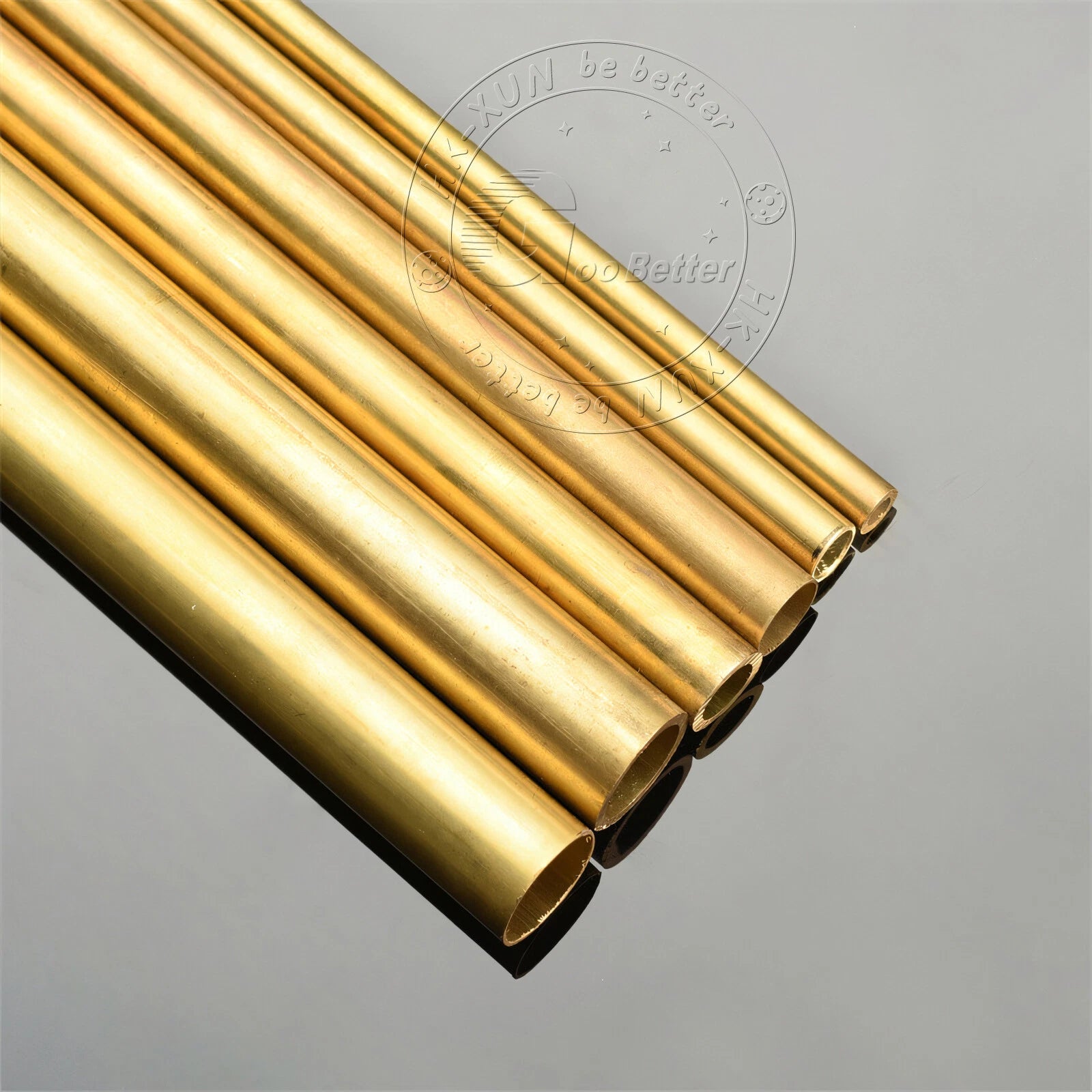 Brass Round Tube 500mm — OD 13mm to 40mm, Multiple Wall Thicknesses