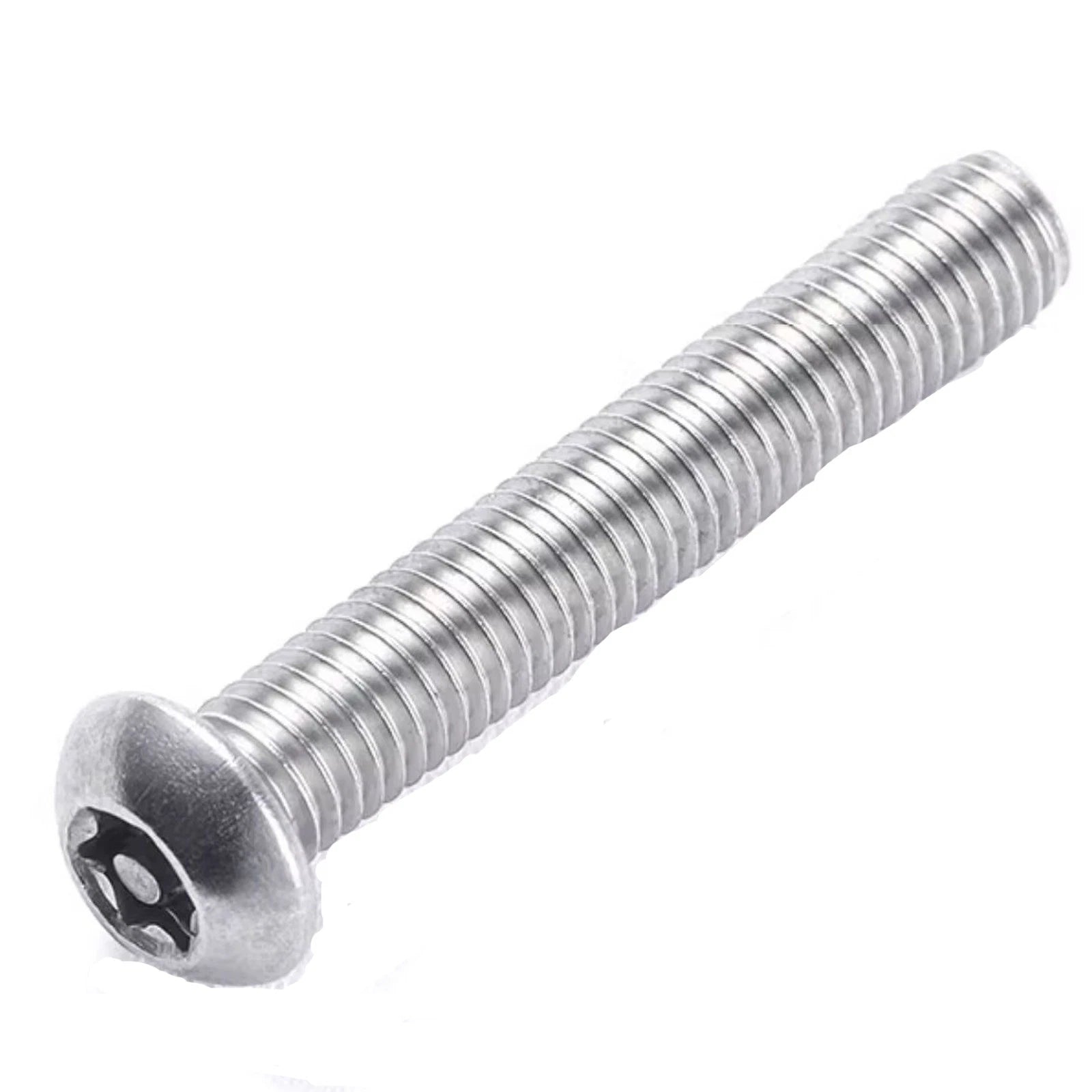 M2–M10 A2 Stainless Steel Torx Button Head Machine Screws, With or Without Column, Pack of 5