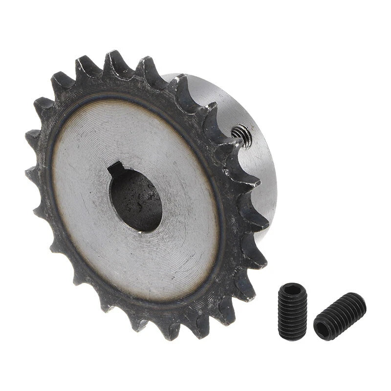08B 1/2" Roller Chain Sprocket 10mm-40mm Bore 45# Steel 10T-32T 4-12mm Keywayed