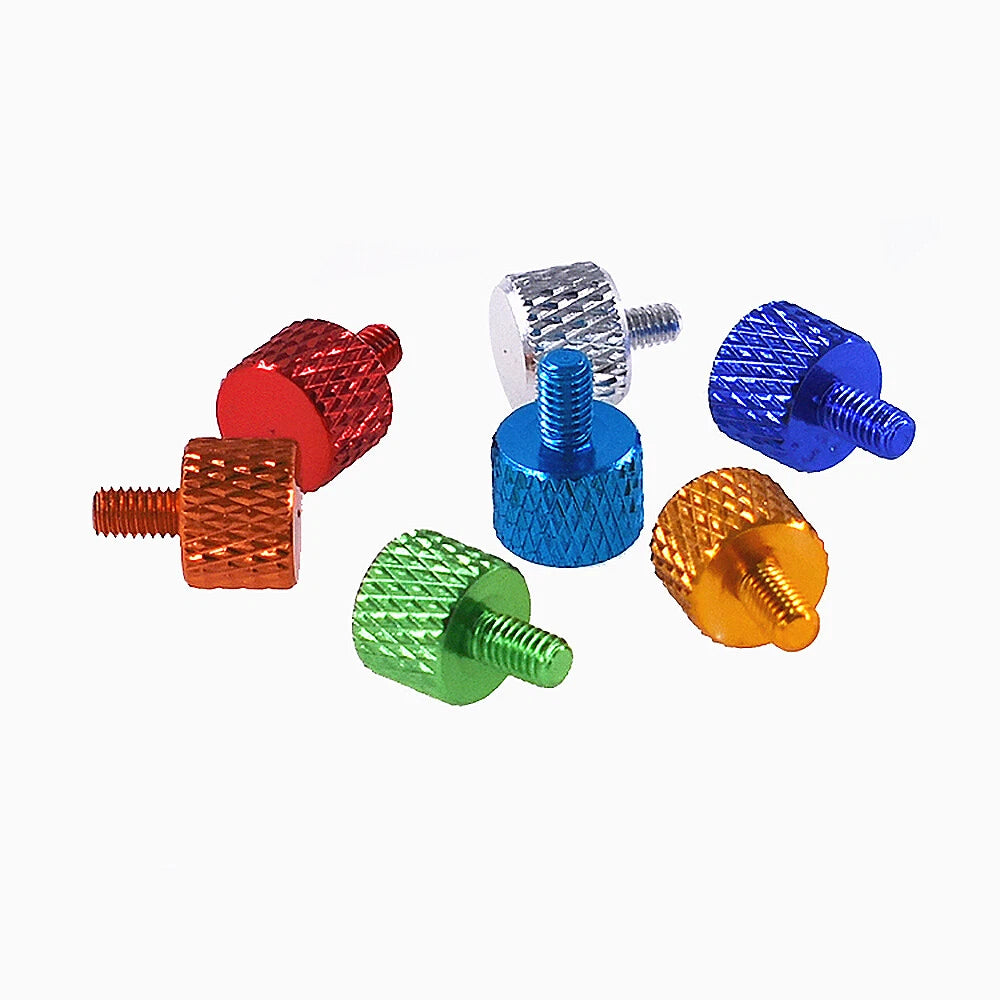 M3 Knurled Thumb Screws – Aluminium Alloy Hand Grip Knob Bolts (L: 4–6mm)