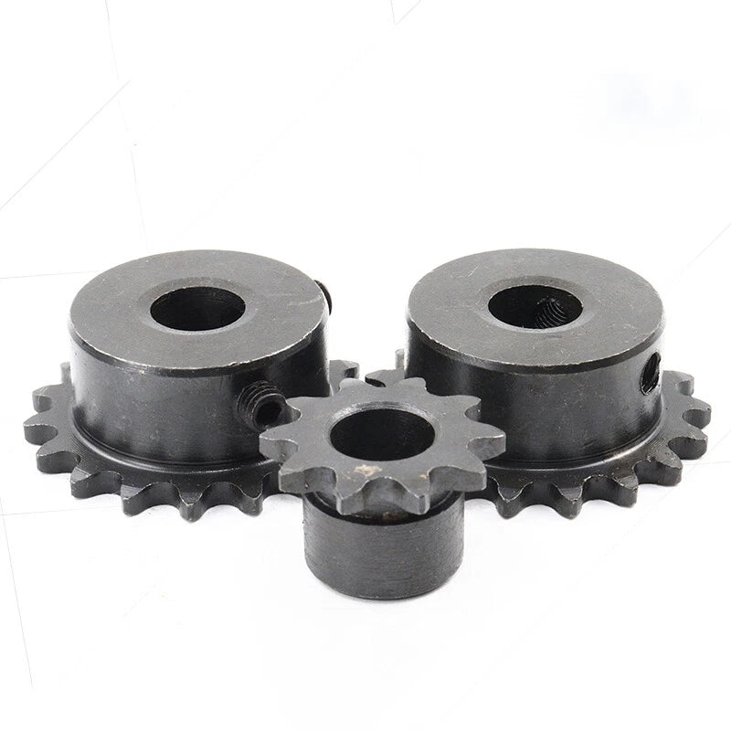 Hole 8mm-20mm Steel Chain Sprocket Pilot Bore 04C 26T-30T Sprockets Roller Chain