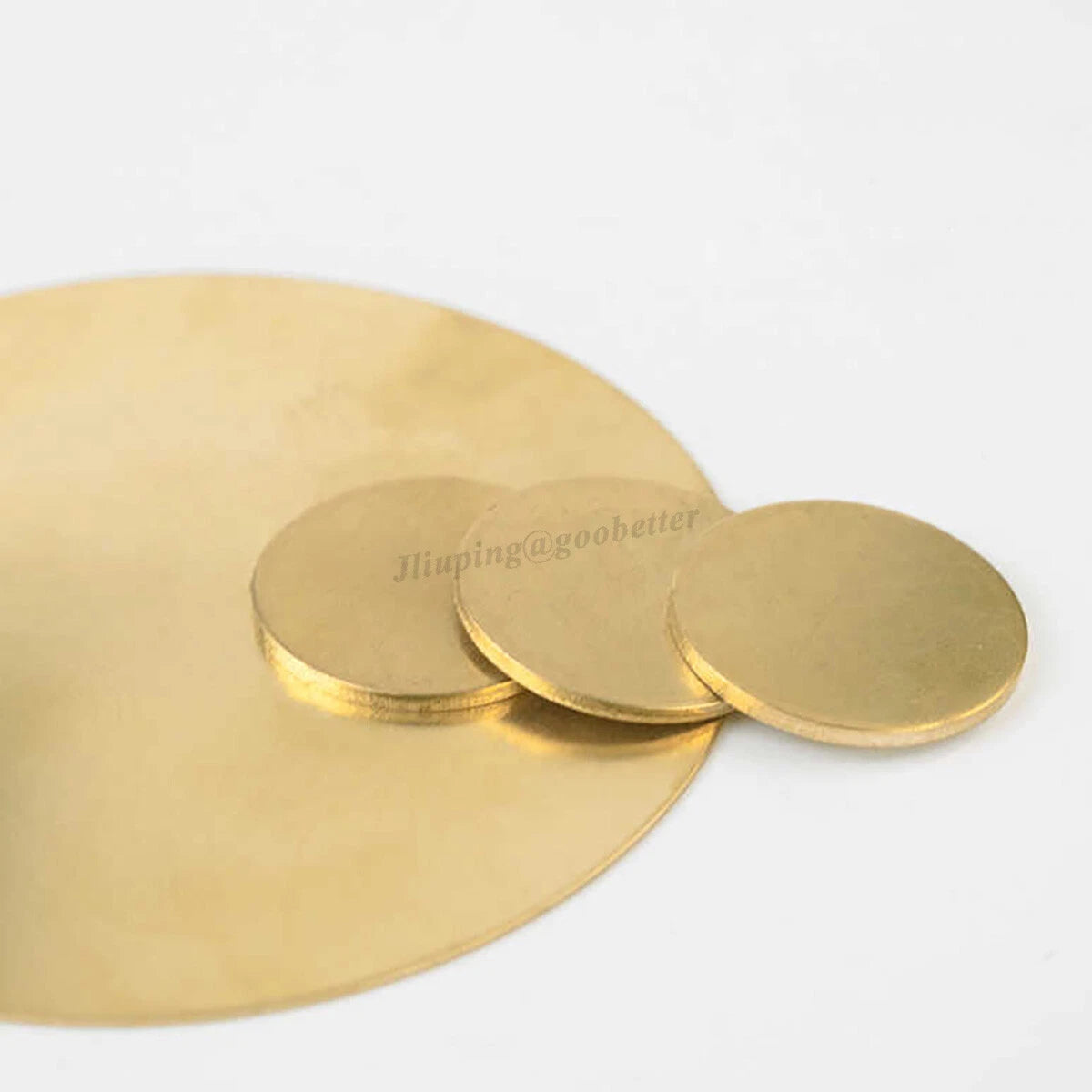 H62 Brass Discs Solid Round Sheets Plate Thick 1mm 1.2mm 1.5mm Dia 10mm-300mm