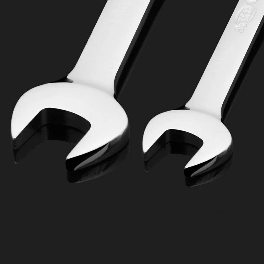 7-36mm Combination Spanner Metric Gear Spanner Wrench Open End & Ring Fixed Head