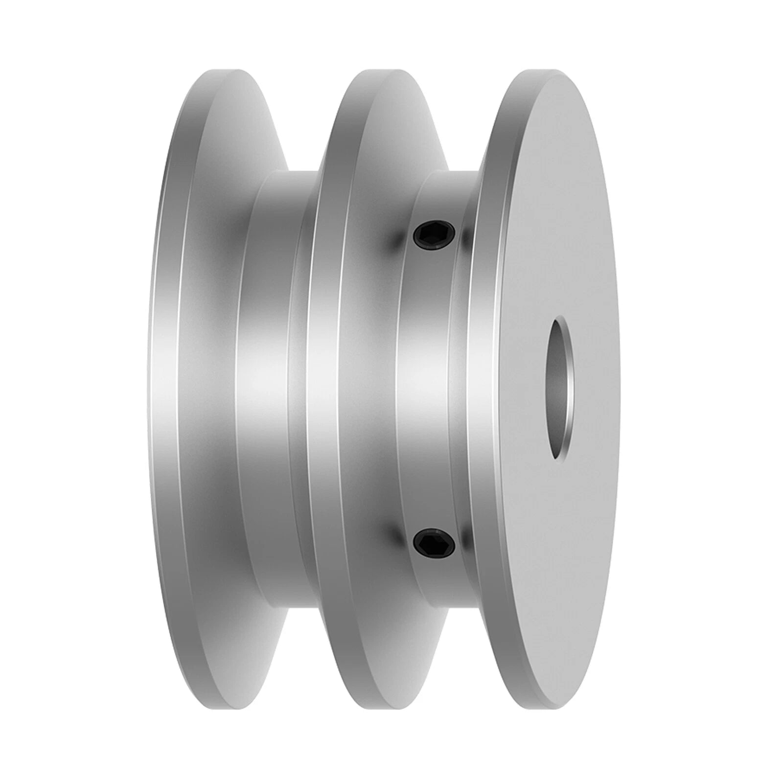 Double V-Groove Aluminum Drive Pulley For A-Section V-Belt Pulleys OD 40-100mm