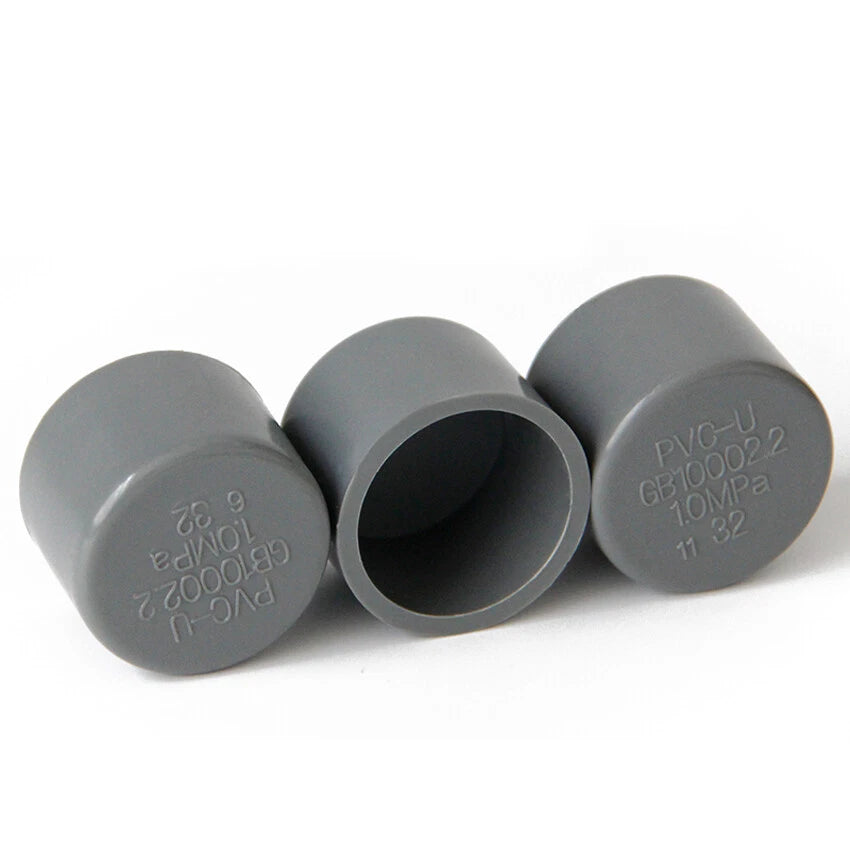 PVC Water Supply Pipe Cap Stop End Lock Fittings I.D 20mm-200mm Solvent Weld