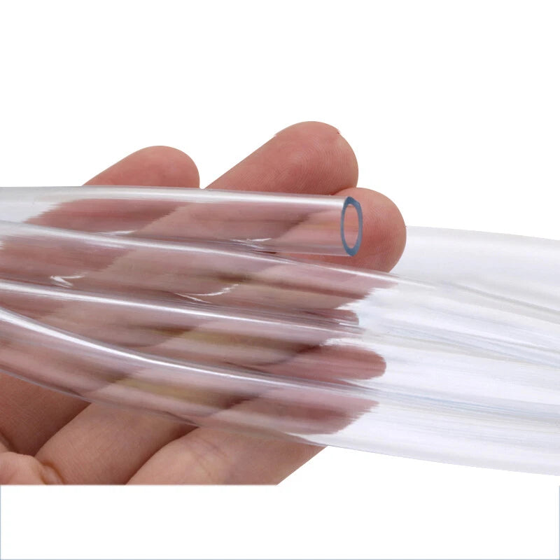 Clear Soft PVC Tubing Transparent Flexible Hose Pipe — 3mm to 25mm ID, Cut to Length