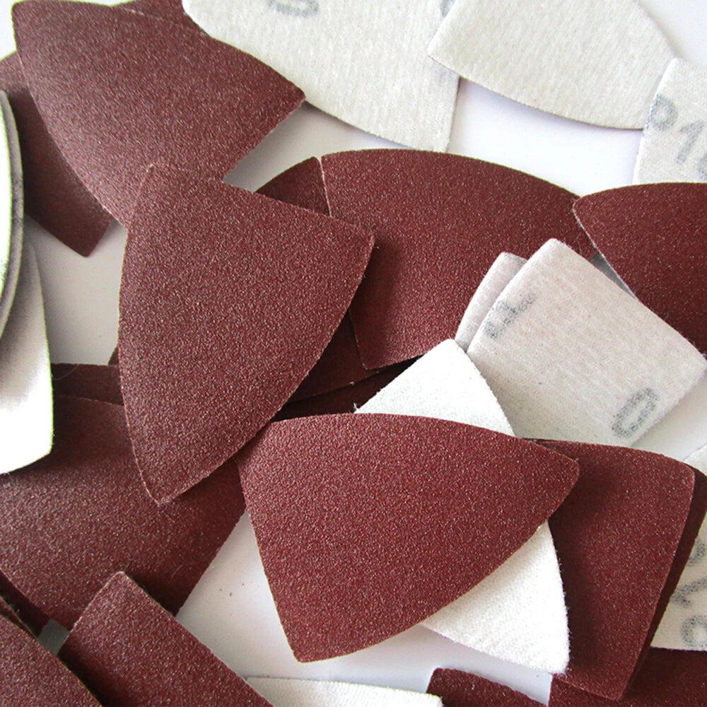 38x52mm Sanding Sheets Finger Pad Multitool Dry Sandpaper 80 120 180 240 Grit