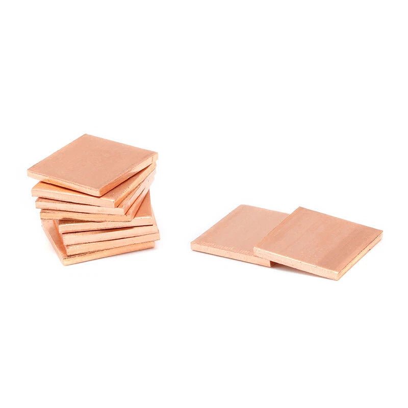 Copper Sheet Plate Guillotine Cut Metal 15x15mm/20x20mm Heatsink Cooling Sheets - HomeDIYer