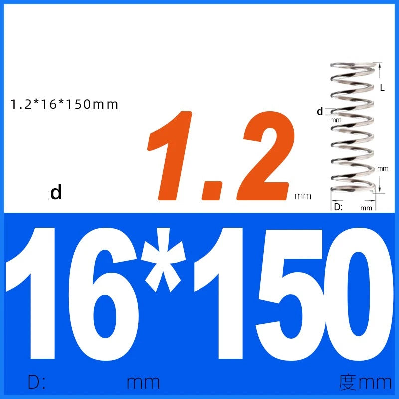 Compression Spring 1.2mm Wire Dia 14mm - 20mm OD Small Pressure Springs