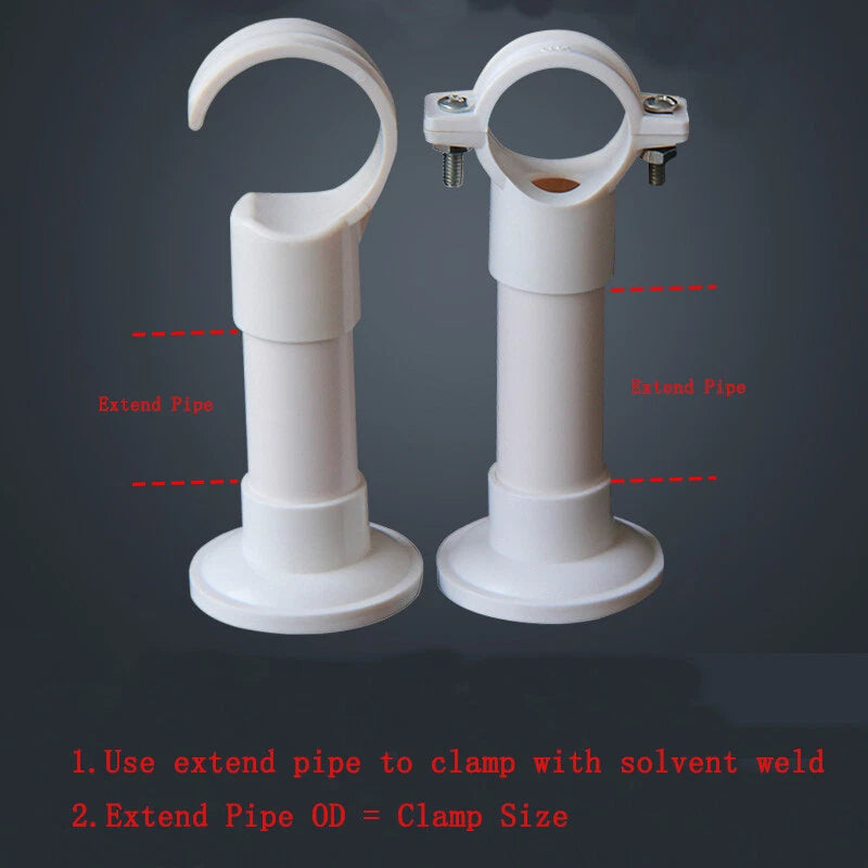 White PVC 20mm ID Pressure Pipe Fittings Metric Solvent Weld Various Parts