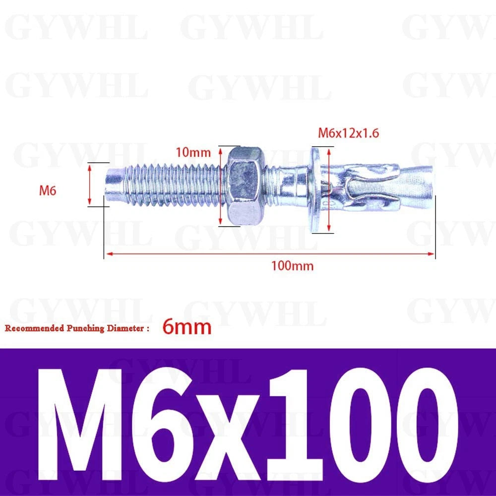 Hex Head Expansion Anchor Bolts — M6 to M20, Stainless Steel A2 & Zinc Plated, Extra Long