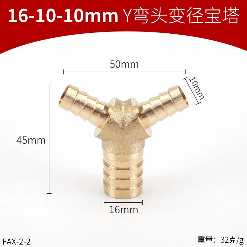 Brass Reducing Hose Fittings – Straight, L, T & Y Connectors for Gas & Air Tube