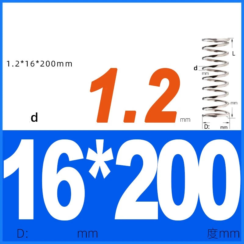 Compression Spring 1.2mm Wire Dia 14mm - 20mm OD Small Pressure Springs