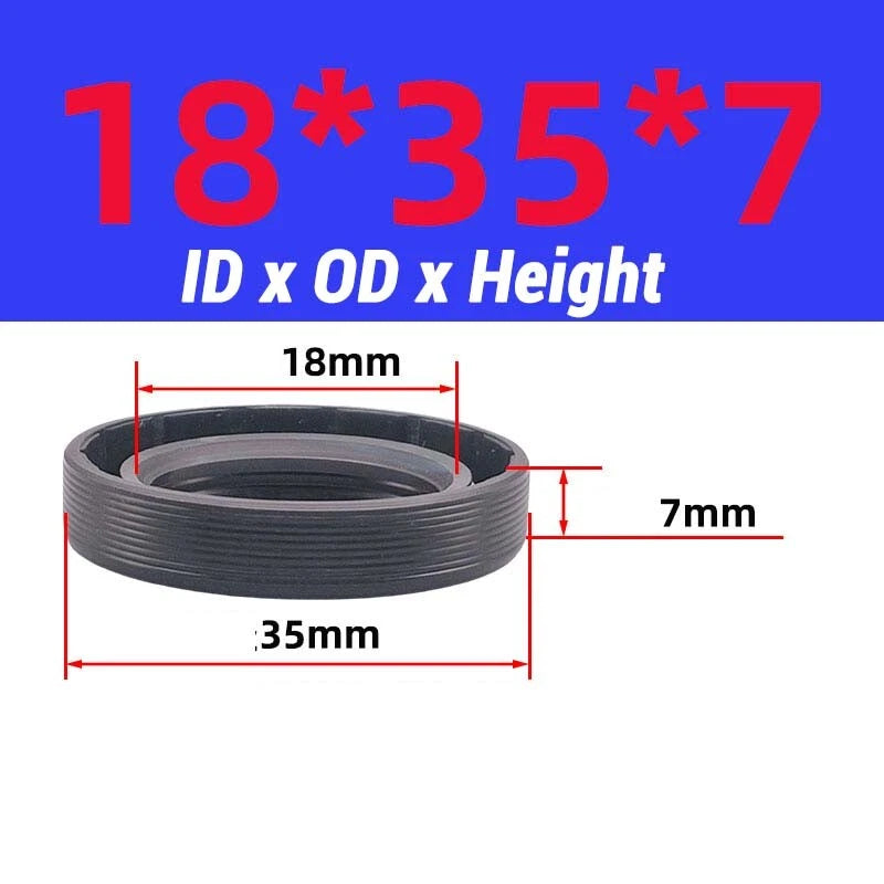 Oil Seal Metric Size Rotary Shaft Seal ID 8-38 mm TC FB Skeleton Oil Seal Rings