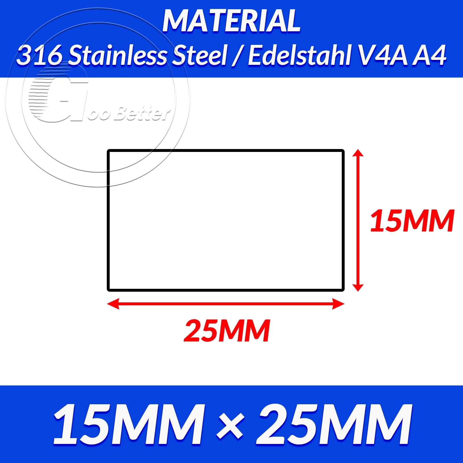 316 A4 Stainless Steel Flat Bar Metal Plate Strip Width 10MM-80MM Length 200MM