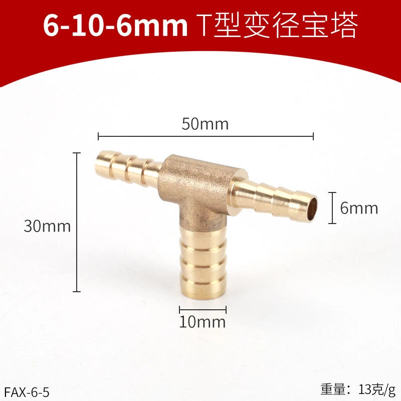 Brass Reducing Hose Fittings – Straight, L, T & Y Connectors for Gas & Air Tube