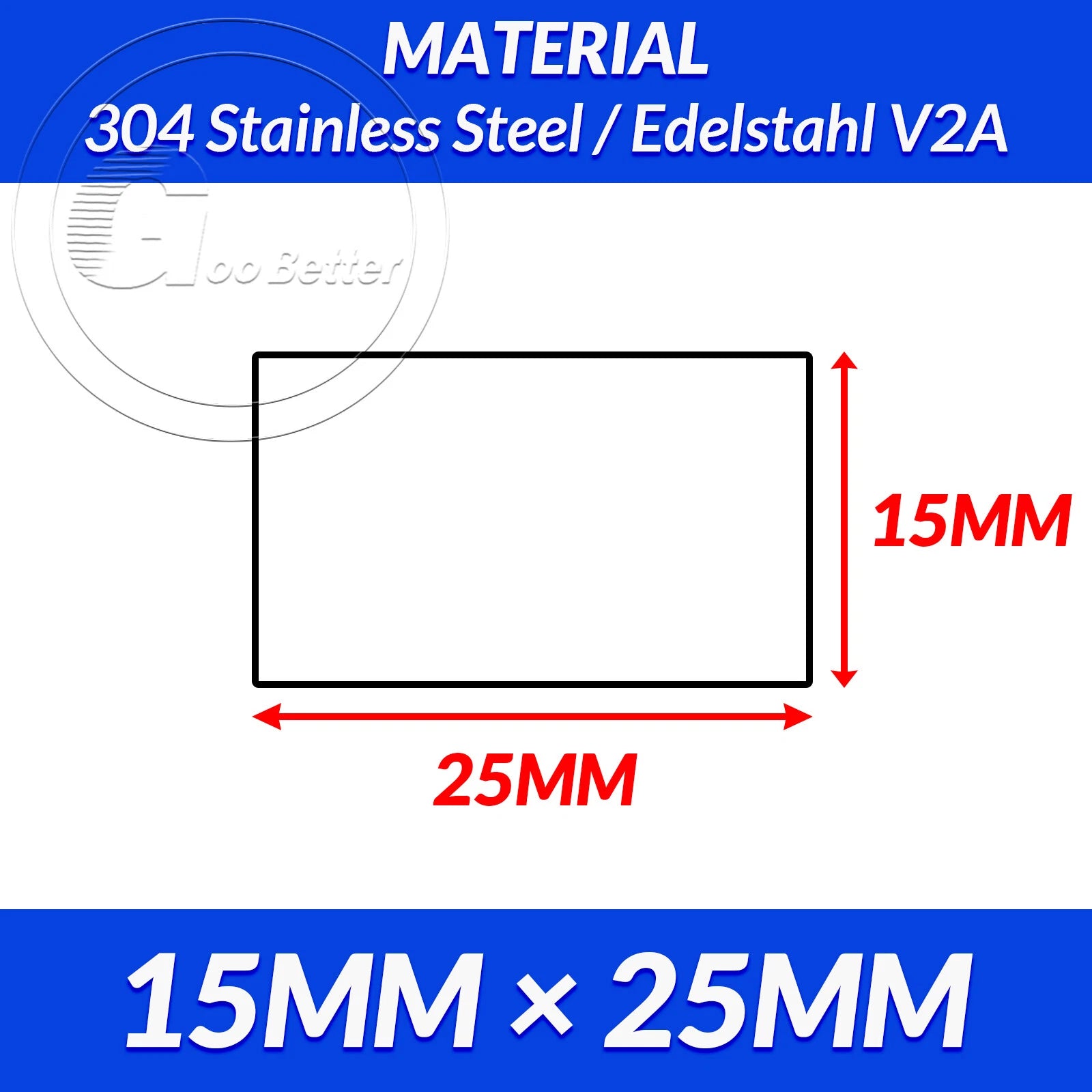 304 A2 Stainless Steel Flat Bar Metal Plate Strip Width 10MM-80MM Length 500MM