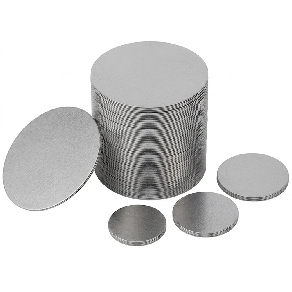 Stainless Steel Round Disc Blank — A2 Grade, φ3mm–φ150mm, Ultra Thin 0.1mm–2mm
