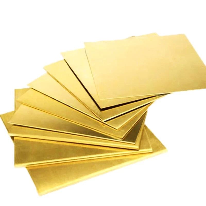 H62 Brass Sheet Plate Metal Strip Flat Bar 0.3mm-32mm Thick 10mm-300mm Length
