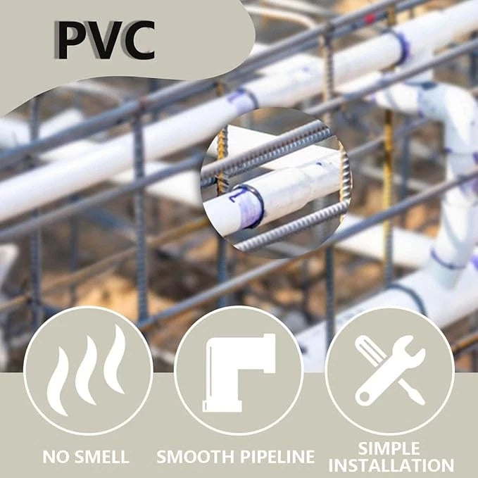 PVC Pipe Fittings 25-75mm Straight Coupler for Aquarium Water Supply 16-160mm