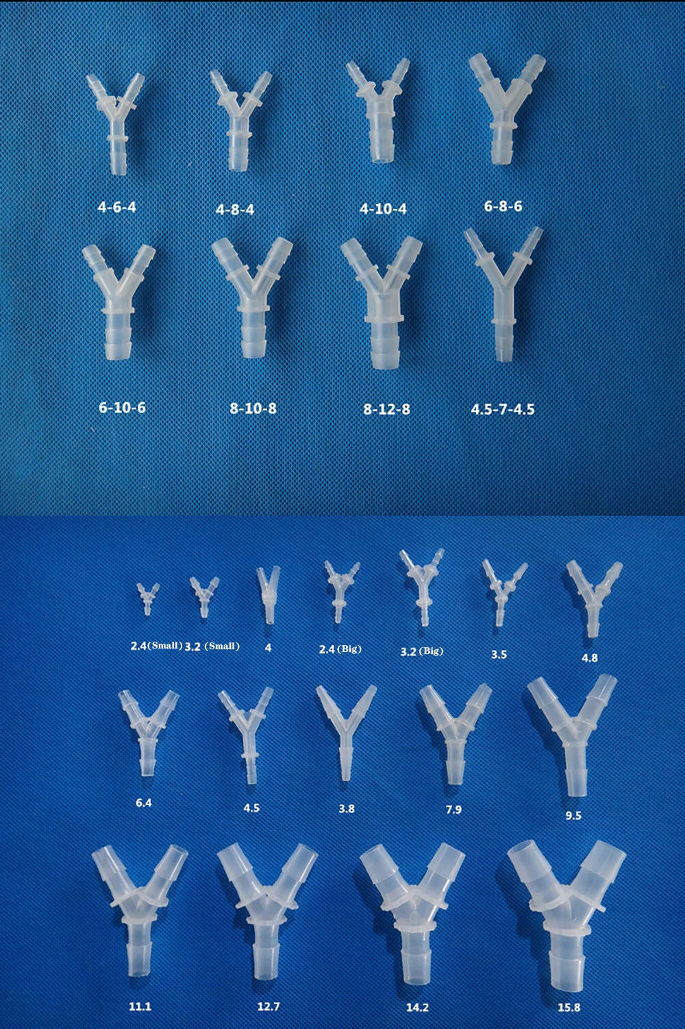 Food Grade Plastic Barbed Hose Connector — T, Y & L Type Tube Fittings