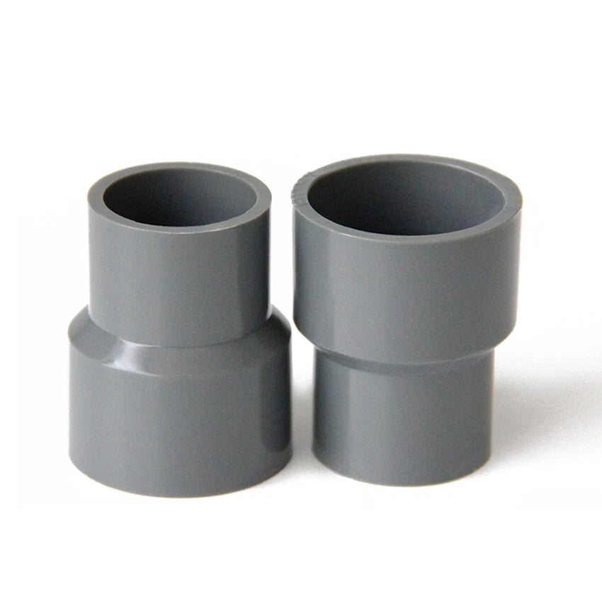PVC 20mm-90mm ID Pipe Reducer Water Supply Pipes Fittings Adapter Connector