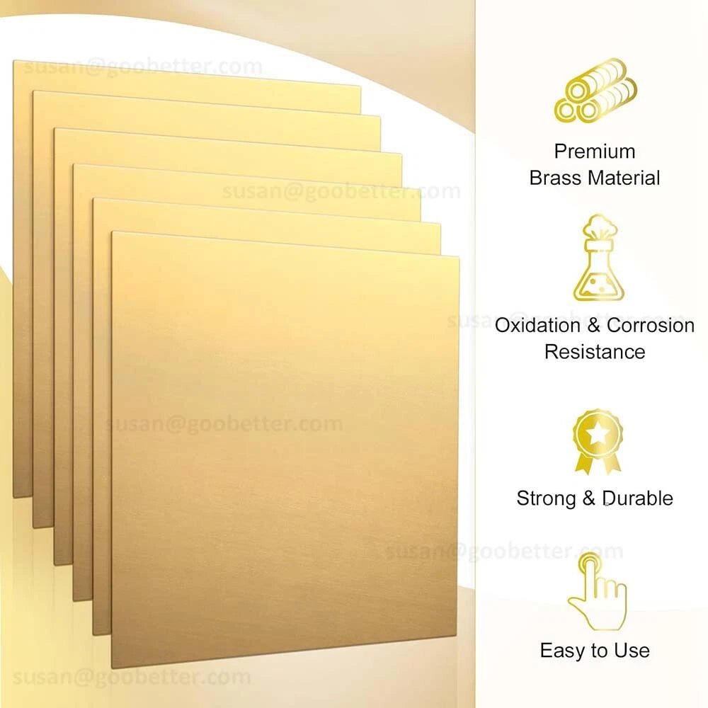 Brass Sheet Various Sizes, Various Thickness. Models Jewellery Making 0.3mm-6mm - HomeDIYer