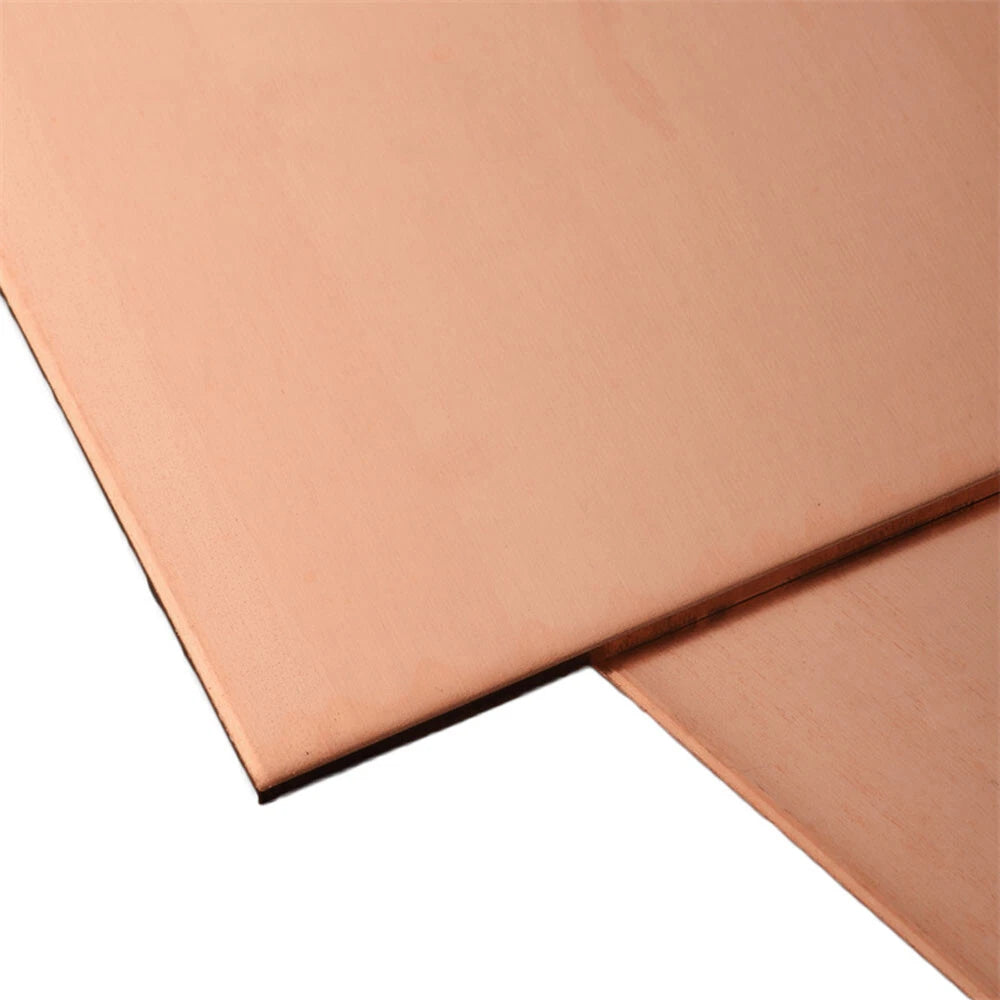 T2 Pure Copper Plate Sheet Copper Block Laser Cut 0.8mm to 5.0mm Thick Many Size