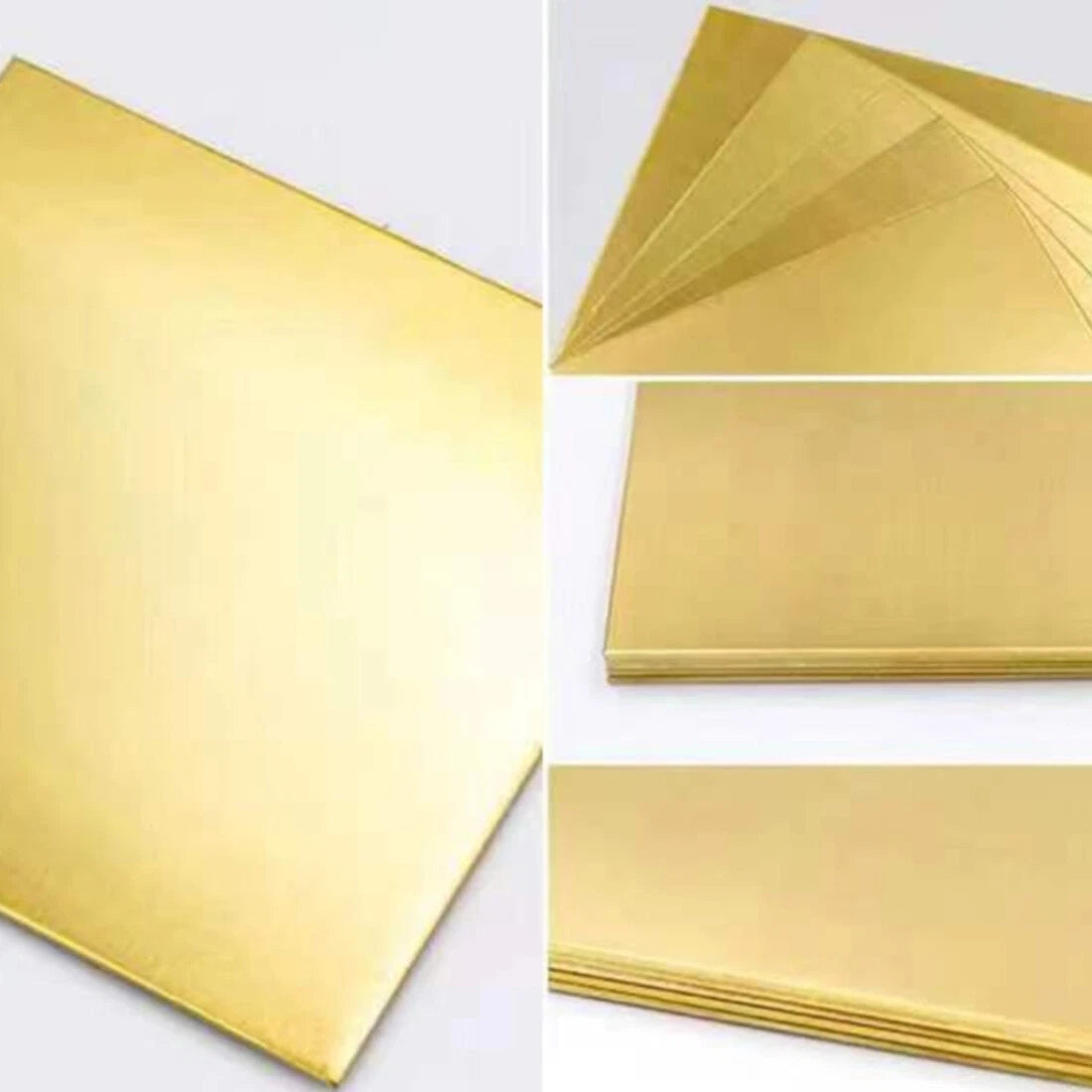 Brass Plate Sheet Thick 0.5/0.8/1/1.5-6mm Model Craft DIY Metal Thin Sheet Plate