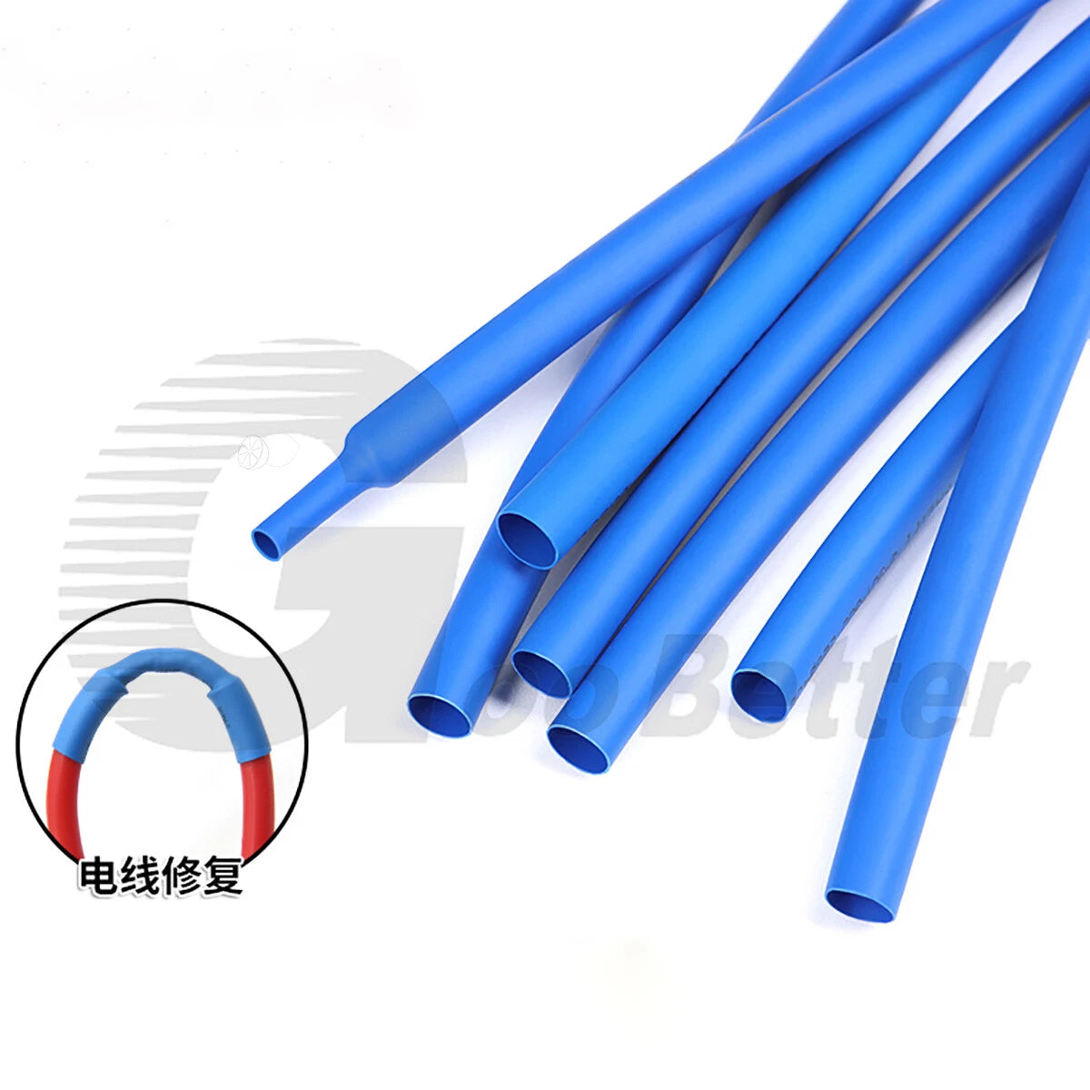 Blue Heat Shrink Tubing – 2:1 / 3:1 / 4:1 Ratio, Φ0.6mm–Φ80mm, Wire & Cable Sleeving