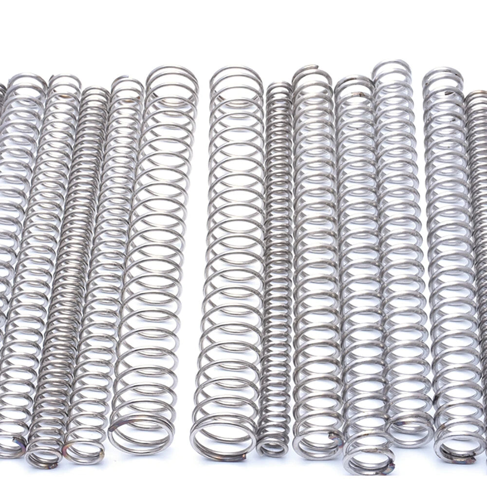 200mm Length Compression Springs Stainless Steel Wire Dia 0.3mm-2mm Small Spring