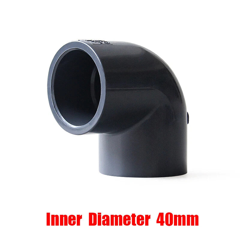 PVC Elbow Pressure Pipe Fittings 20mm-110mm Aquarium Fish Tank Pond Solvent Weld