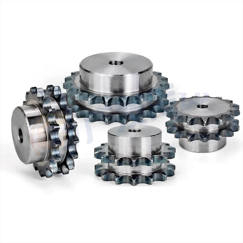 Duplex Chain Sprocket 10-38 Teeth Pitch 12.7mm For #40 08B Roller Chain 45#Steel