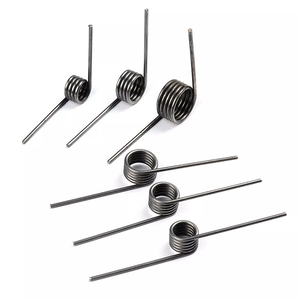 Torsion Spring 3 - 9 Coil (10 pcs), 2.5mm Wire dia, 12 ~30mm OD, Left spring Steel - HomeDIYer