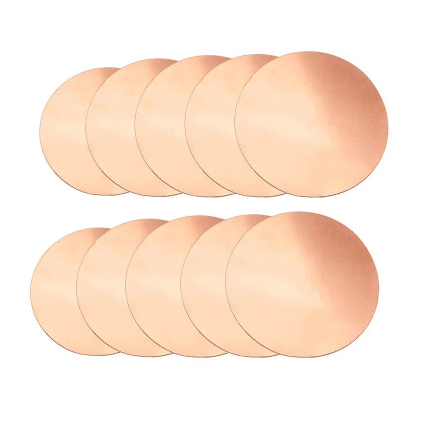 Solid Pure Copper Discs Round Plate Metal Sheet Thick 0.3-3.5mm Dia 10mm-300mm - HomeDIYer
