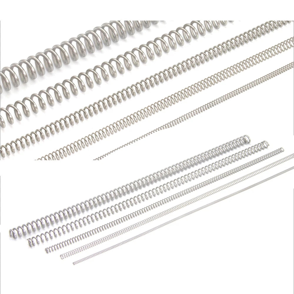 1mm Coarse 304 Stainless Steel Long Compression Spring Length 305mm Fasteners