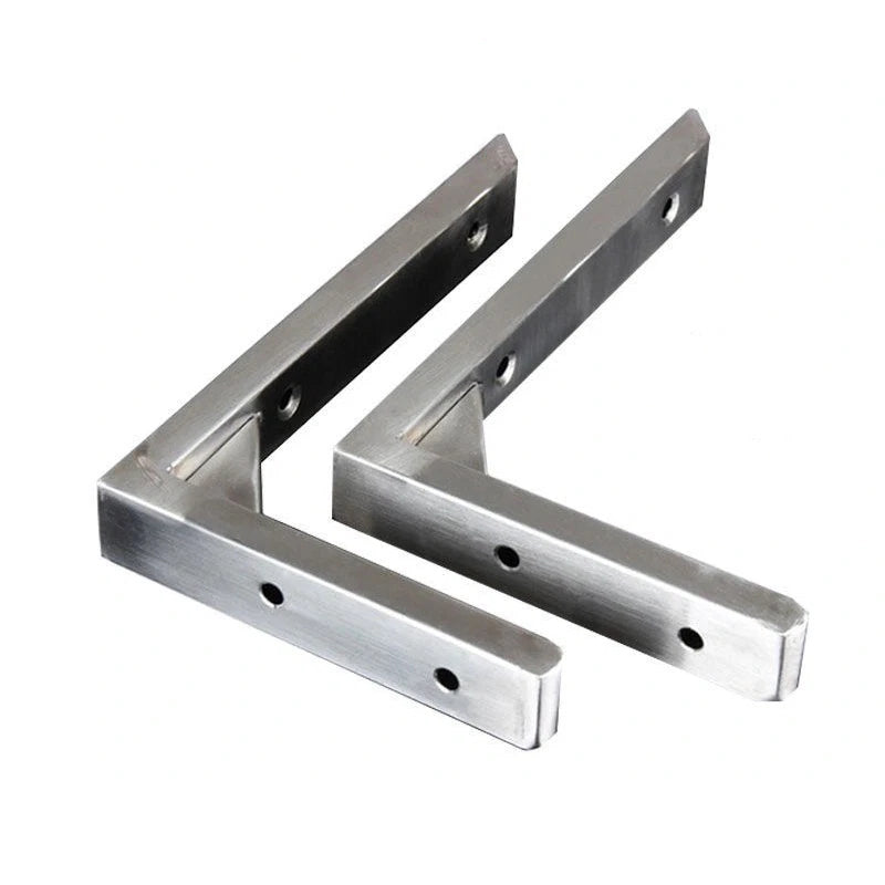 Square Tube Shelf Bracket - 304 SS L Shape for Microwave Storage Corner Bracket