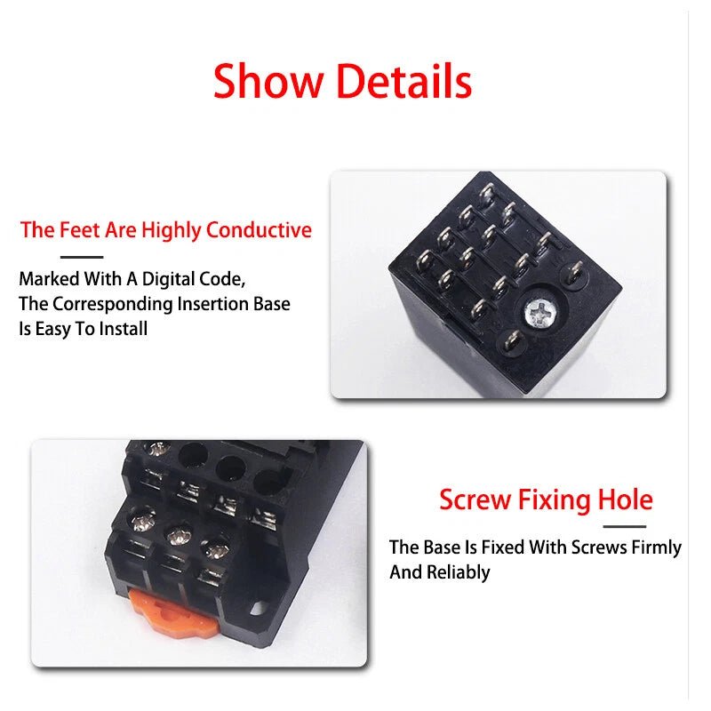 Power On Time Timer Delay Relay H3Y - 2/4/2H AC 12/24/220V DPDT 8Pin / 14Pin - HomeDIYer