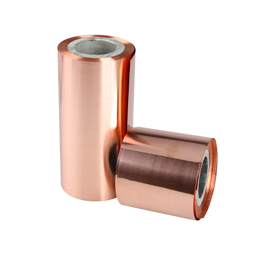99.9% Pure Copper Cu Metal Sheet Roll Foil Plate 0.01-1mm Thick 50-400mm Width