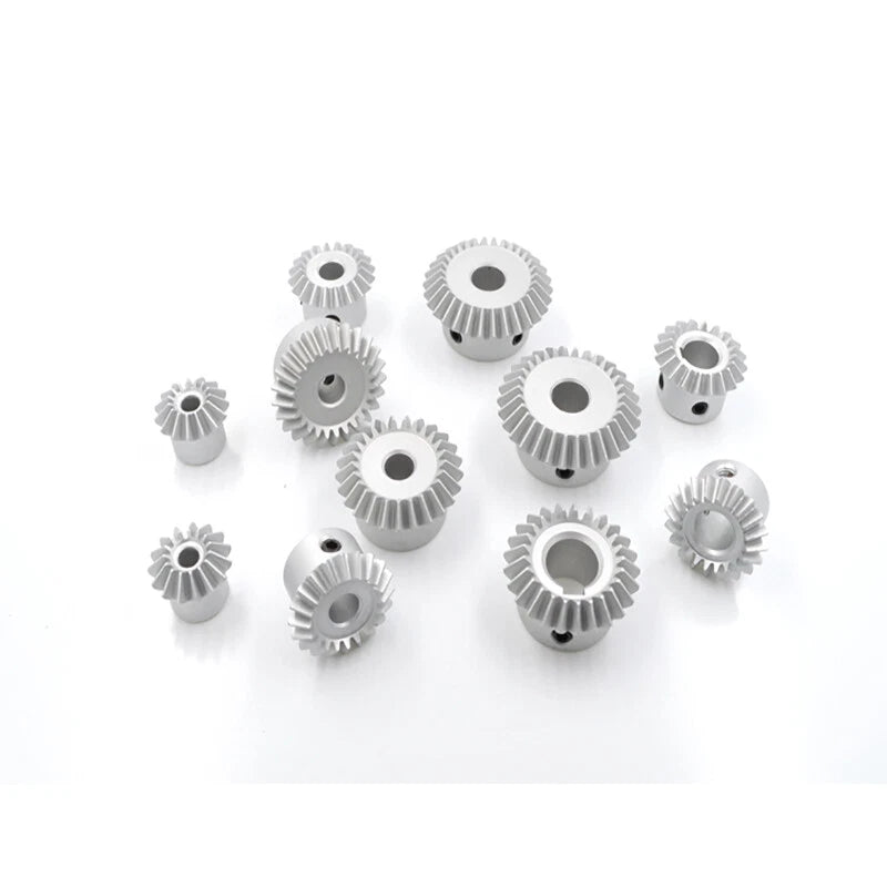 1 Mod Bevel Gear 15 - 30 Teeth Transmission Gears Bevel Teeth 90° 1:1 Aluminum