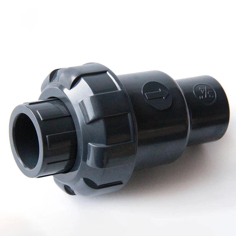 PVC One Way Non Return Flap Check Valve Pipe Fittings ID 20 25 32 40 50 63 mm