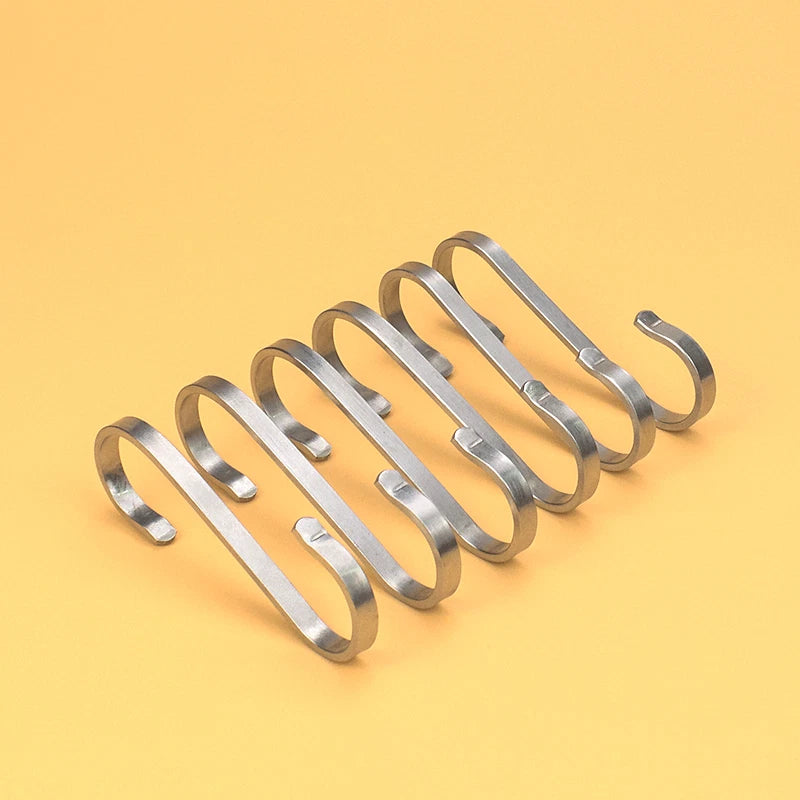 S Flat Hooks 304 Stainless Steel Bedroom/Kitchen/Bathroom/Living Room/Garden