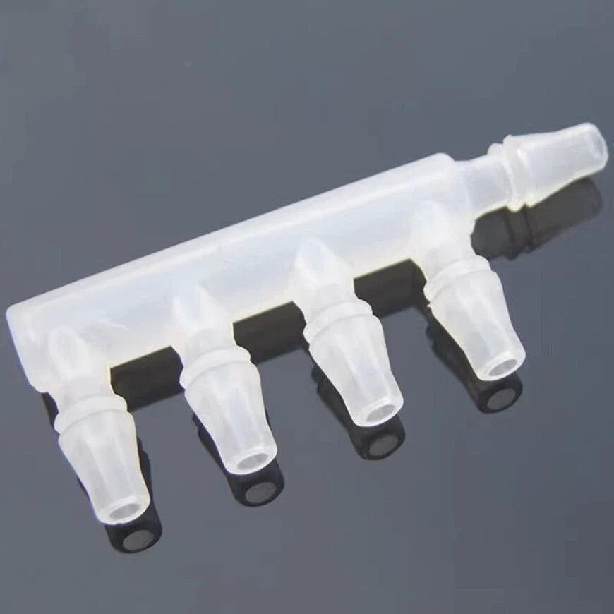 Barbed Hose Connector — Straight, Elbow, Tee, Cross & Multi-Way Splitter (2.4–32mm)