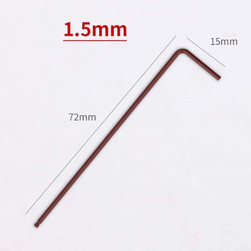 Alloy Steel Long Arm Allen Key Ball Point End Hex Wrench L Shape 1.5-19mm Metric