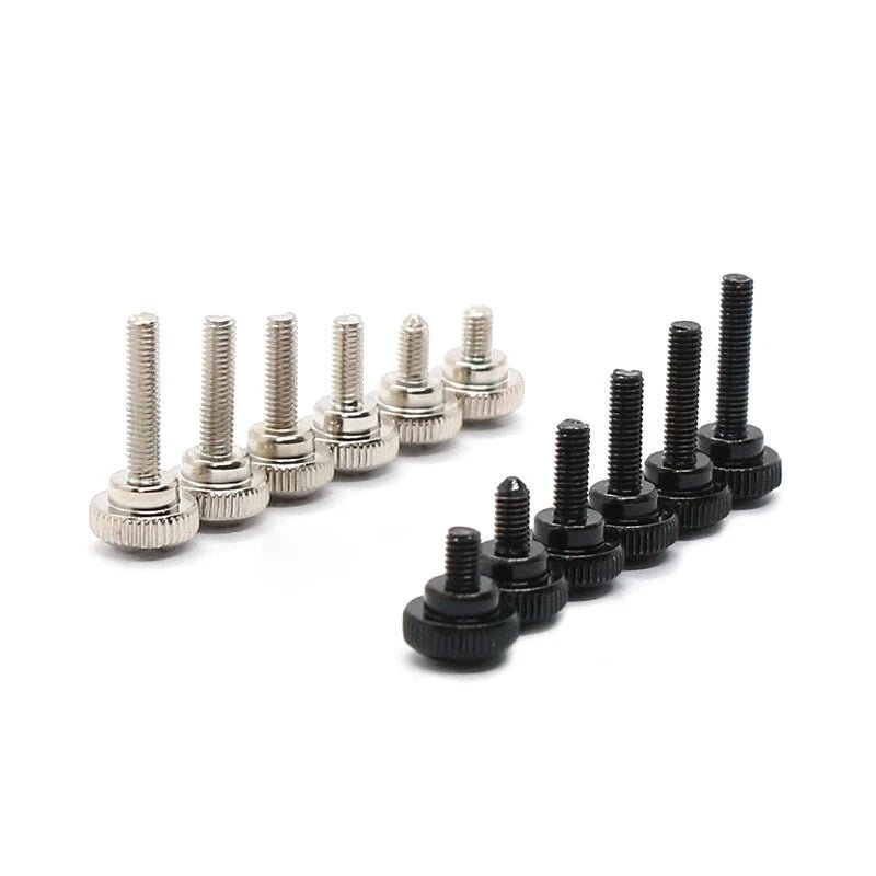 M3 Knurled Thumb Screws Step Hand Grip Knob Bolts — Carbon Steel, Nickel or Black Zinc - HomeDIYer
